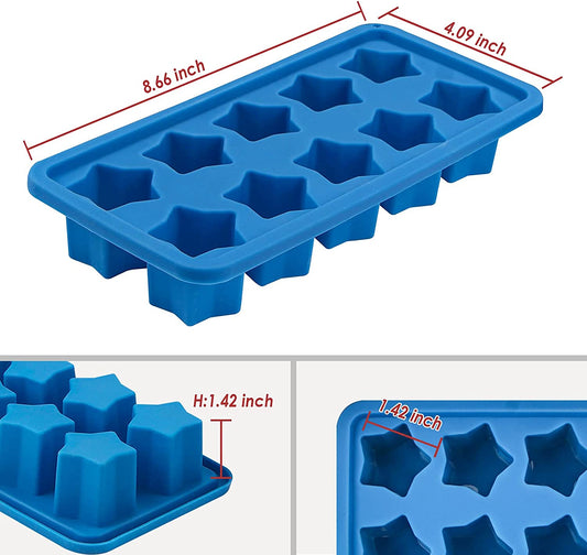 Webake 12 cavity long strip water bottles slicone ice cube trays mold