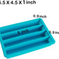 Webake 12 cavity long strip water bottles slicone ice cube trays mold,Pack of 3