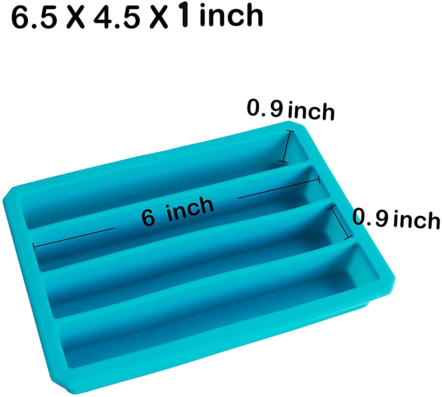 Bakerpan Silicone Ice Stick Tray, Ice Stick Mold, Ice Cube Tray with Lids,  3 Inch Ice Stick for Water and Sport Bottles, Ice Tube Making Trays, 10