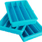 Webake 12 cavity long strip water bottles slicone ice cube trays mold,Pack of 3