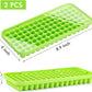 Webake stackable silicone mini tiny 90 grids crushed ice cube nugget molds with Lid,2 Pack