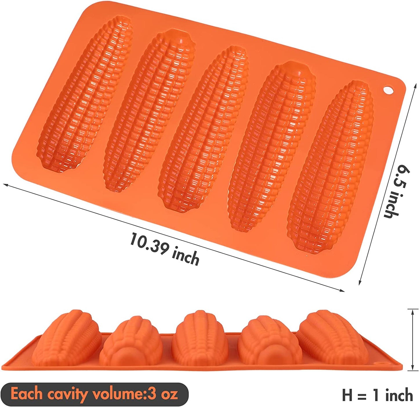 Webake Silicone Silicone Corn Stick Cob Bread Mold (2 Pack)