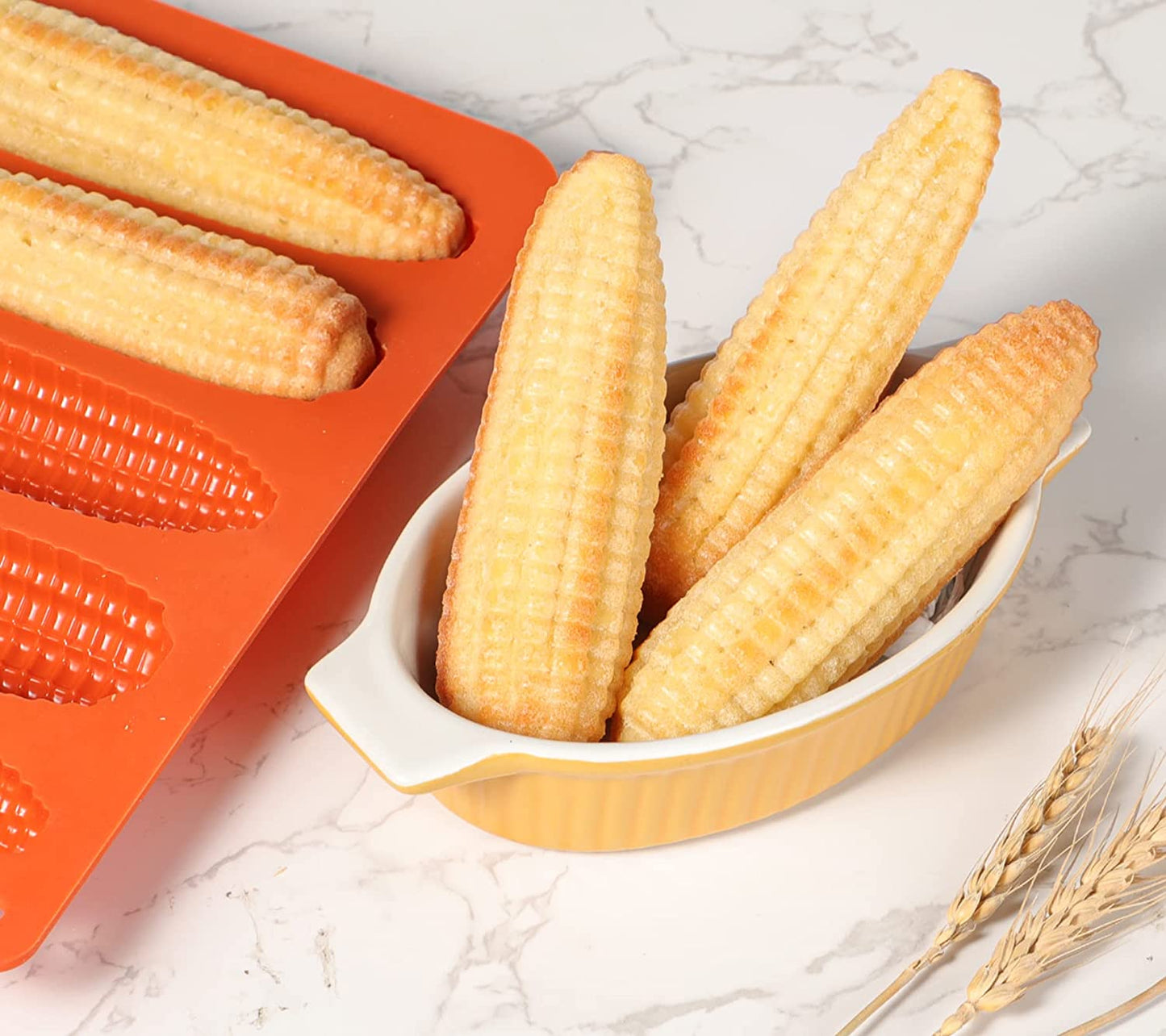 Webake Silicone Silicone Corn Stick Cob Bread Mold (2 Pack)