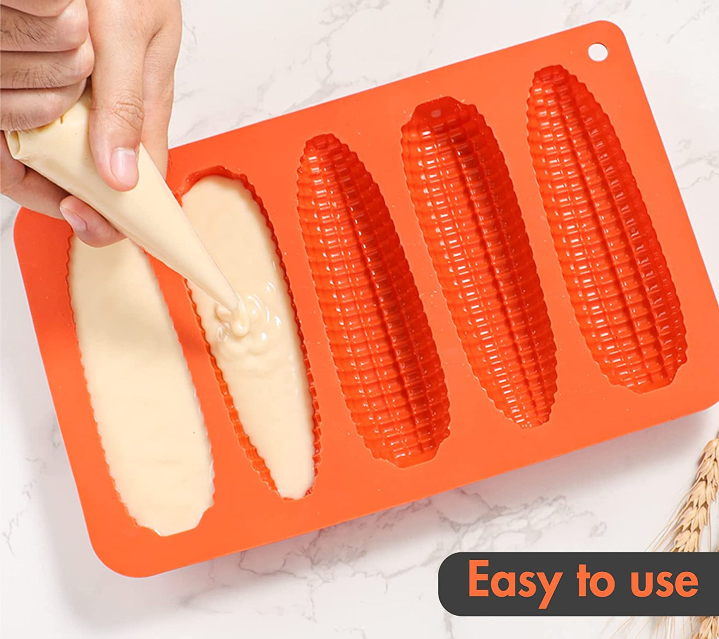 Webake Silicone Silicone Corn Stick Cob Bread Mold (2 Pack)