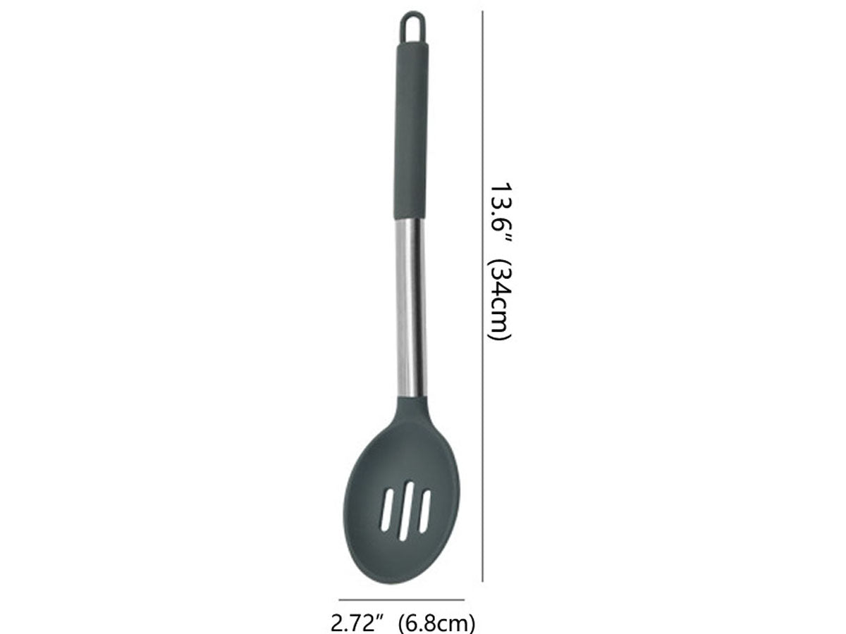 Webake Stainless Steel Handle Non Stick Slotted Cooking Spoon