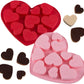 Webake silicone chocolate heart mold for Wedding and valentine (Pack of 2)