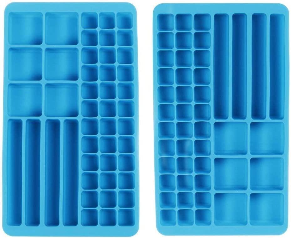 Webake multi-functional purpose cocktail silicone ice cube trays molds,2 Pack