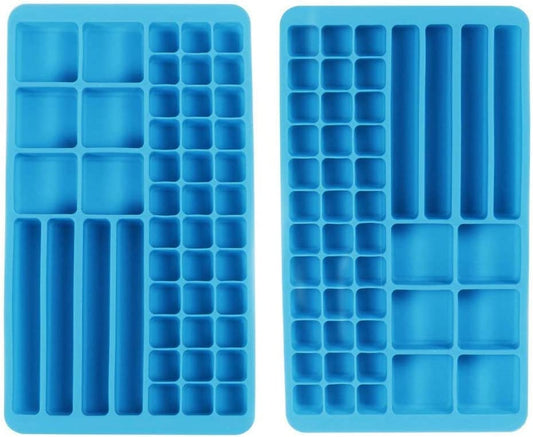 Webake multi-functional purpose cocktail silicone ice cube trays molds,2 Pack