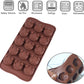 Webake silicone piggy face chocolate hard candy molds,Pack of 2