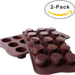Webake cylinder chocolate molds silicone for jello and keto fat bombs (2 pack)