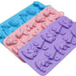 Webake silicone mermaid tail unicorn resin crayon seahorse rainbow chocolate fondant molds,Pack of 3