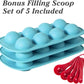 Webake silicone shere chocolate bomb molds for cordial truffle pudding (3 pack)