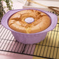 Webake violet silicone non-stick kugelhopf pan 9 inch fluted tube cake mold