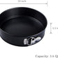 Webake 10 Inch Non-Stick Leakproof Loose Removable Bottom Round Springform Pan