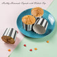 Webake 6oz non-stick black stripe paper muffin case cupcake baking mold,set of 25