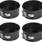 Webake 4 1/4 Inch non-stick springform pan,removable bottom leakproof round cake mold,set of 4